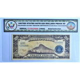 Cédula 20 Dólares Estados Unidos América E Filipinos 1944 01