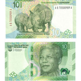 Cédula África Do Sul 10 Rand Flor De Estampa