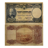 Cédula Albânia 20 Francos Ari 1930 Mbc Rara