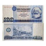 Cédula Alemanha Oriental 100 Mark 1975 Fe
