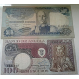 Cédula Angola Portugal 100 500 Escudos