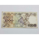 Cédula Antiga 1000 Mil Escudos Banco De Portugal