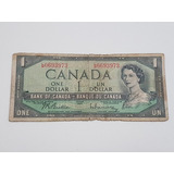 Cédula Antiga One Dollar Canada 1954