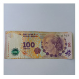 Cédula Argentina 100 Cien Pesos Eva