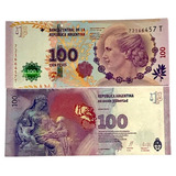 Cédula Argentina 100 Pesos 2012 Fe