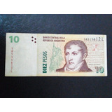 Cédula Argentina De 10 Pesos De