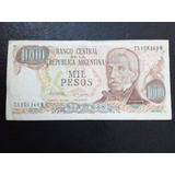 Cédula Argentina De 1000 Pesos De 1984 Original Lote 961