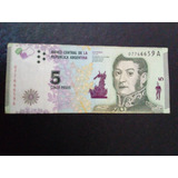 Cédula Argentina De 5 Pesos De 2000 Letra A Lote 934