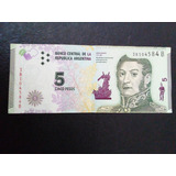 Cédula Argentina De 5 Pesos De 2001 Letra B Lote 935