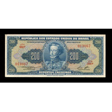 Cédula Brasil 200 Cruzeiros 1958 C39 Fe Rara L 1437