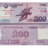 Cédula Coreia Do Norte 200 Won
