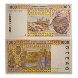 Cédula Costa Do Marfim 1000 Francs 1991 2003 Fe