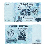 Cedula Da Argelia 100 Dinars 1992 Fe