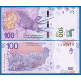Cedula Da Argentina 100 Pesos 2018