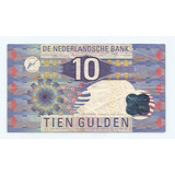 Cédula Da Holanda Ano 1997 10 Gulden Muito Bem Conservada