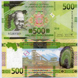 Cédula Da Republica Da Guiné 500 Francos 2018 Fe