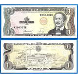 Cedula Da Republica Dominicana 1 Peso Oro 1988 Fe