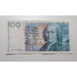 Cédula Da Suécia De 100 Kronor 