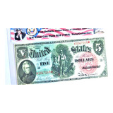 Cédula De 5 Dólares Ano 1869 Estados Unidos De América 01