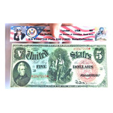Cédula De 5 Dólares Ano 1869