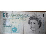 Cédula De 5 Libras Esterlinas Ano 2002 Banco Da Inglaterra