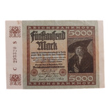 Cédula De 5 Mil Mark Original Alemanha 1922