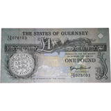 Cedula De Guernsey One Pound Libra 2013 Flor De Estampa