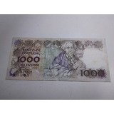 Cedula De Portugal 1000 Mil Escudos 1987
