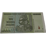 Cedula De Zimbabwe 10 Trilhoes