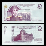 Cédula Do Haiti 10 Gourdes 2016 Flor De Estampa