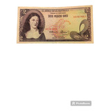 Cédula Dos Pesos Oro Colômbia 1976
