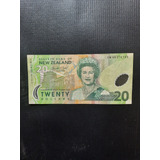 Cédula Estrangeira Da Nova Zelândia 20 Dollars Mbc Belíssima