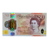 Cédula Estrangeira Inglaterra 50 Libras Rainha