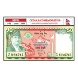 Cédula Estrangeira Nepal 50 Rúpias 2005