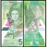 Cédula Fe 5 Dólares Eastern Caribbean