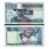 Cédula Fe Estrangeira 10 Dólares Namíbia