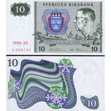 Cédula Fe Estrangeira 10 Kronor Suécia
