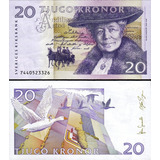 Cédula Fe Estrangeira 20 Kronor Suécia