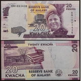 Cédula Fe Estrangeira 20 Kwacha Malawi