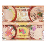 Cédula Fe Estrangeira 50 Dólares Guiana