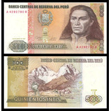 Cédula Fe Estrangeira 500 Intis 1987 Perú