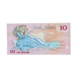 Cédula Ilhas Cook 10 Dólares 1987