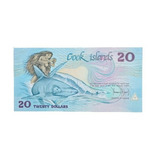 Cédula Ilhas Cook 20 Dólares 1987