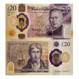 Cédula Inglaterra 20 Libras Charles Iii 2023 Fe