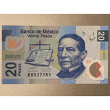 Cédula México 20 Pesos 2007 Fe Polimero