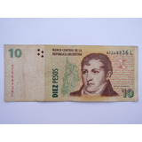 Cédula Nota De 10 Pesos Da