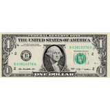 Cédula One Dollar 2009 Fe 1 Dólar Letra B New York