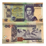 Cédula Rainha Belize 2 Dollars 2002 2017 Fe