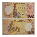 Cédula Rep Centro Africana 500 França 1987 Fe