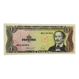 Cédula República Dominicana 1 Peso Oro 1988